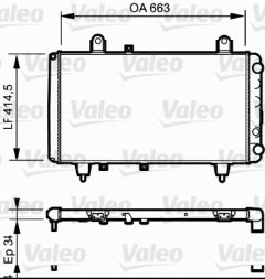 VALEO 811380 — Радиатор охлаждения