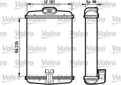 VALEO 812127 — Radiator încălzire habitaclu