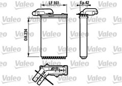 VALEO 812158 — Радиатор печки