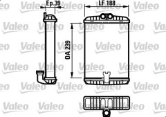 VALEO 812190 — Radiator încălzire habitaclu