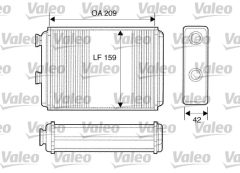VALEO 812280 — Radiator încălzire habitaclu