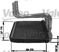 VALEO 812428 — Radiator încălzire habitaclu