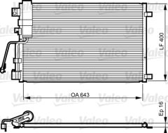 VALEO 814009 — Radiator aer condiționat