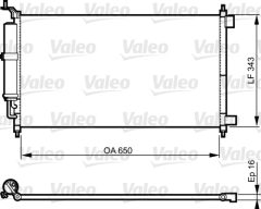 VALEO 814221 — Радиатор кондиционера