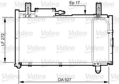 VALEO 814327 — Radiator aer condiționat