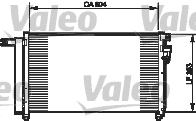 VALEO 814349 — Radiator aer condiționat