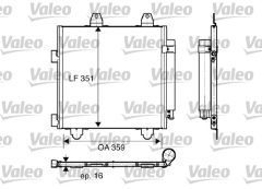 VALEO 818014 — Радиатор кондиционера