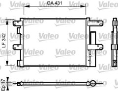 VALEO 818116 — Радиатор кондиционера