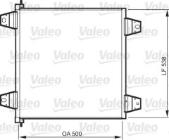 VALEO 818986 — Радиатор кондиционера