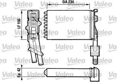 VALEO 883972 — Radiator încălzire habitaclu
