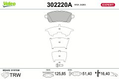 VALEO 302220A — Колодки тормозные дисковые