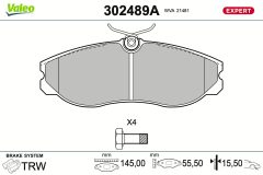 VALEO 302489A — Колодки тормозные дисковые