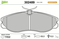 VALEO 302489 — Колодки тормозные дисковые