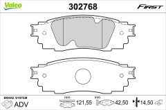 VALEO 302768 — Колодки тормозные дисковые
