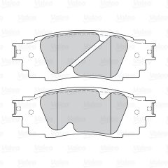 VALEO 670249 — Колодки тормозные дисковые