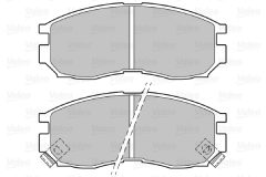 VALEO 598625 — Колодки тормозные дисковые
