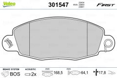 VALEO 301547 — Колодки тормозные дисковые