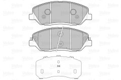 VALEO 598937 — Plăcuțe de frână disc