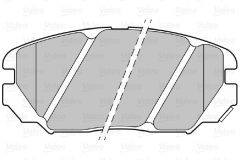 VALEO 301348 — Plăcuțe de frână disc