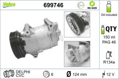 VALEO 699746 — Compresor aer condiționat