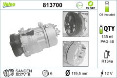 VALEO 813700 — Compresor aer condiționat