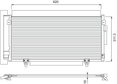 VALEO 810923 — Радиатор кондиционера