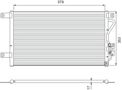 VALEO 810929 — Radiator aer condiționat
