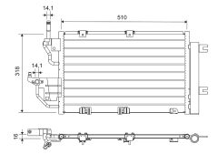 VALEO 812656 — Radiator aer condiționat