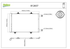 VALEO 812657 — Радиатор кондиционера