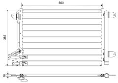 VALEO 812665 — Radiator aer condiționat