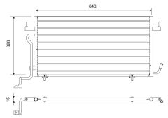 VALEO 812715 — Radiator aer condiționat