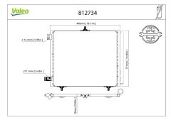 VALEO 812734 — Радиатор кондиционера