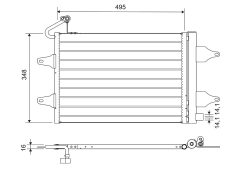 VALEO 812735 — Radiator aer condiționat