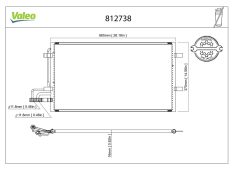 VALEO 812738 — Радиатор кондиционера
