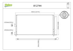VALEO 812744 — Радиатор кондиционера