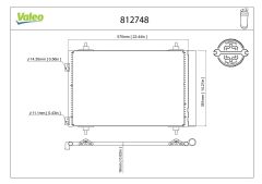VALEO 812748 — Радиатор кондиционера