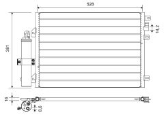 VALEO 814051 — Радиатор кондиционера