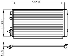 VALEO 814187 — Радиатор кондиционера