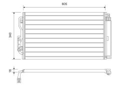 VALEO 814191 — Радиатор кондиционера