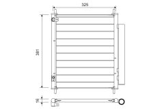 VALEO 814222 — Радиатор кондиционера