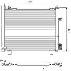 VALEO 814229 — Радиатор кондиционера