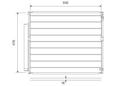 VALEO 814230 — Radiator aer condiționat