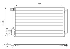 VALEO 814381 — Радиатор кондиционера