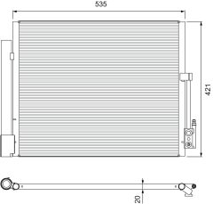 VALEO 814382 — Radiator aer condiționat