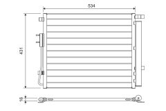VALEO 814459 — Radiator aer condiționat