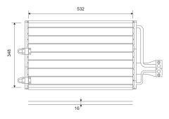 VALEO 816803 — Radiator aer condiționat