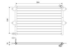 VALEO 816908 — Радиатор кондиционера