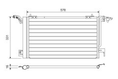 VALEO 817230 — Radiator aer condiționat