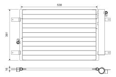 VALEO 818004 — Radiator aer condiționat