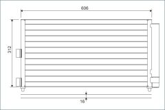 VALEO 818021 — Радиатор кондиционера
